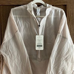 Fabletics pale pink lightweight windbreaker jacket